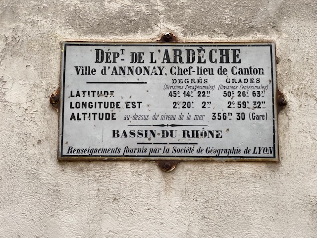 lat/long Ardèche